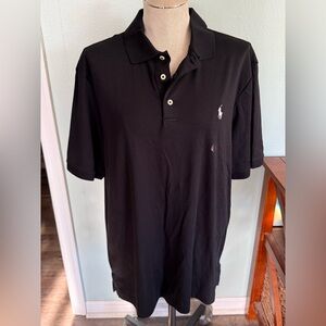 NWT Polo Ralph Lauren Men’s Classic Black Golf Outdoors Polo Size Large